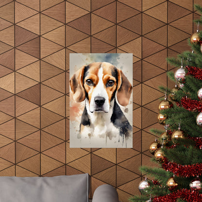 Dogs Beagle 02 Matte Vertical Poster