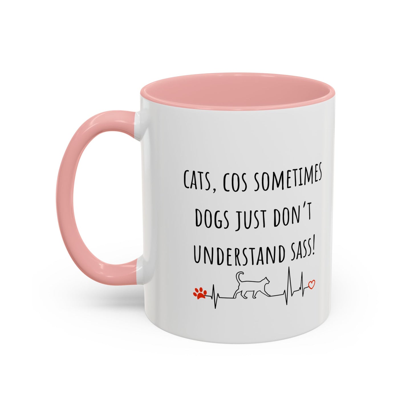 Cats V Dogs 02 Accent Coffee Mug (11oz)
