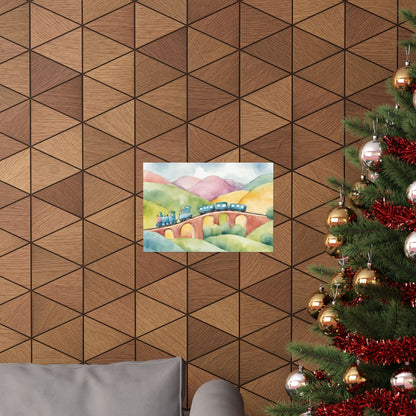 Nursery Choo Choo Train 2 Matte Horizontal Posters