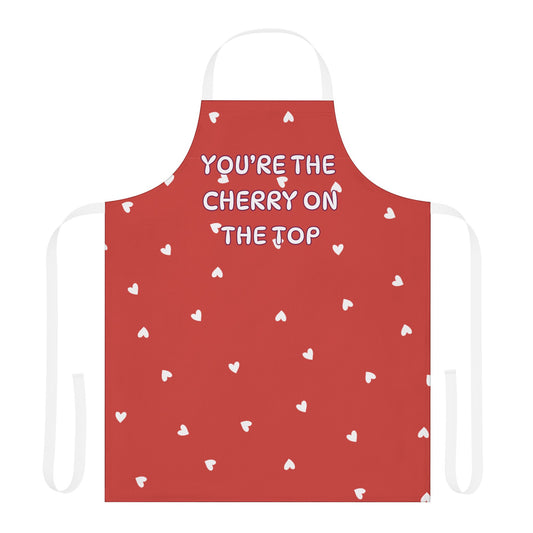You’re The Cherry On The Top Valentines Apron, 5-Color Straps