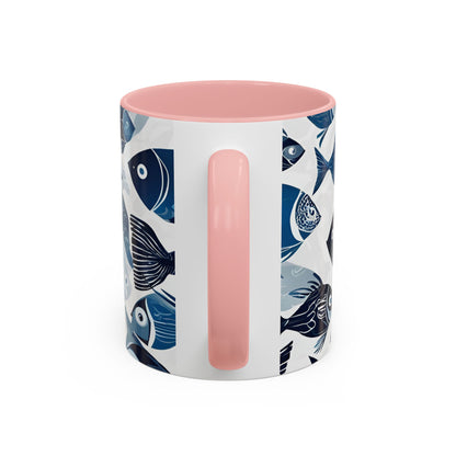 Fish 12 Accent Coffee Mug (11oz)