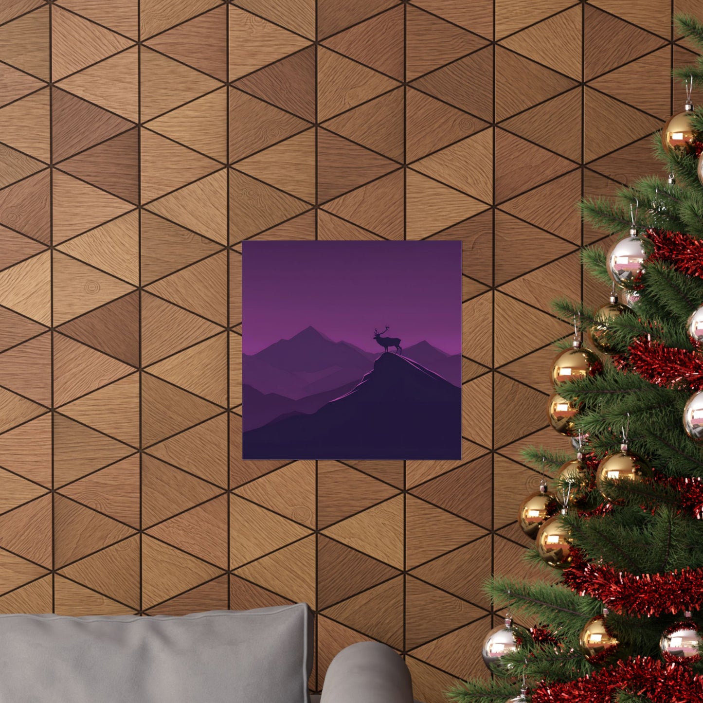 Lone Collection Stag 5 Matte Square Posters