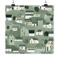 On The Hillside Green 1 Matte Square Posters