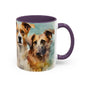 Multicoloured Doggies 5 Accent Mug 11oz
