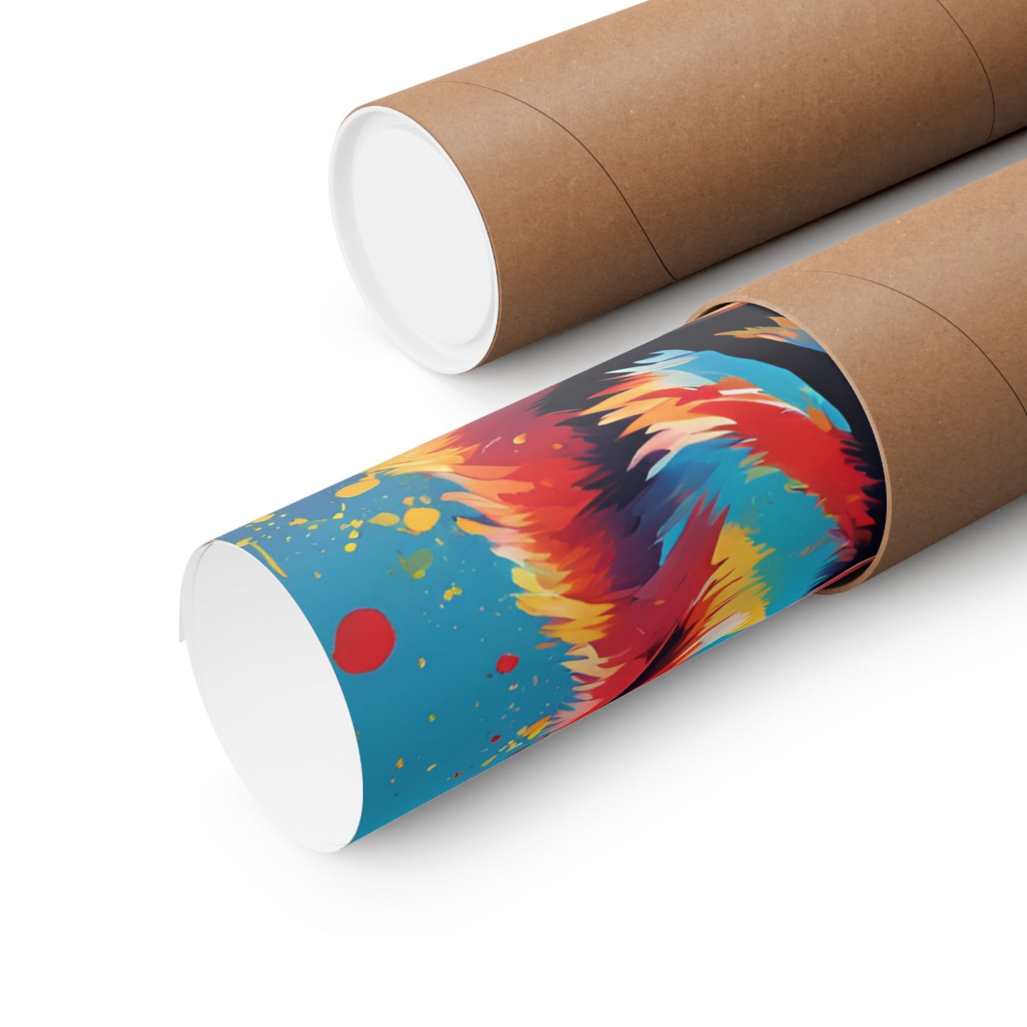 Multicolored Labrador 2 Matte Vertical Poster