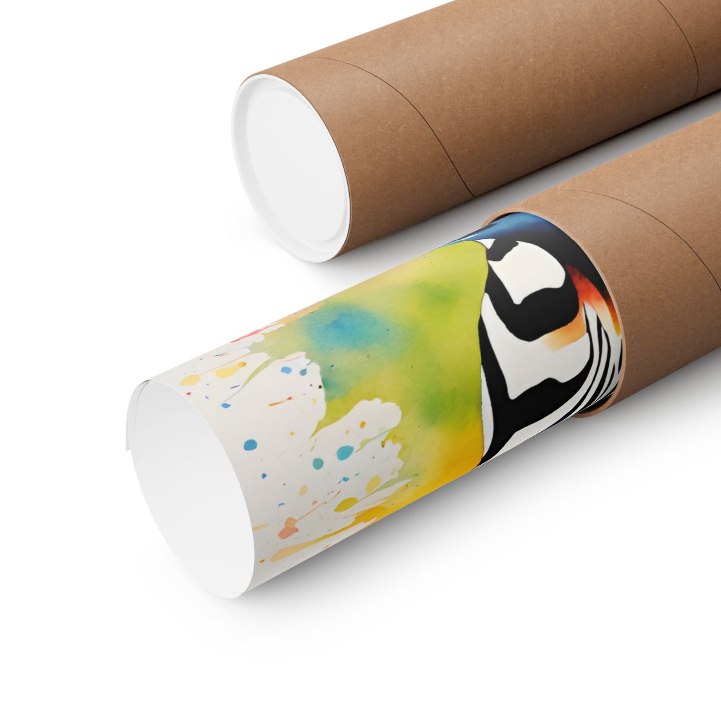 Multicolored Zebra 1 Matte Vertical Poster