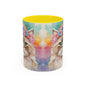 Floral Siamese Cat 02 Accent Coffee Mug - 11oz Perfect for Cat Lovers & Gifts