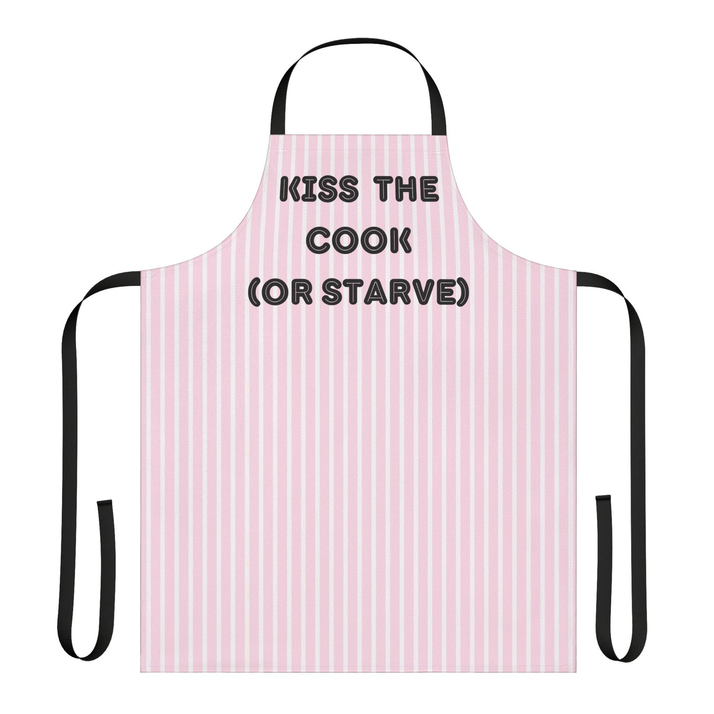 Kiss The Cook (Or Starve) Apron, Cooking Pun