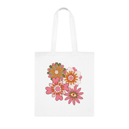 Flower power 10 Cotton Tote