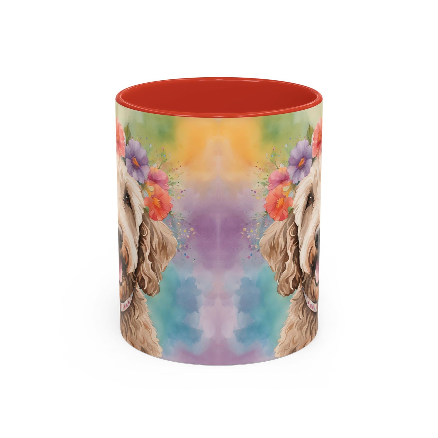 Labradoodle 01 Accent Coffee Mug - Dog Lover Gift
