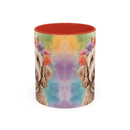 Labradoodle 01 Accent Coffee Mug - Dog Lover Gift