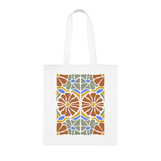 Abstract flowers 16 Cotton Tote