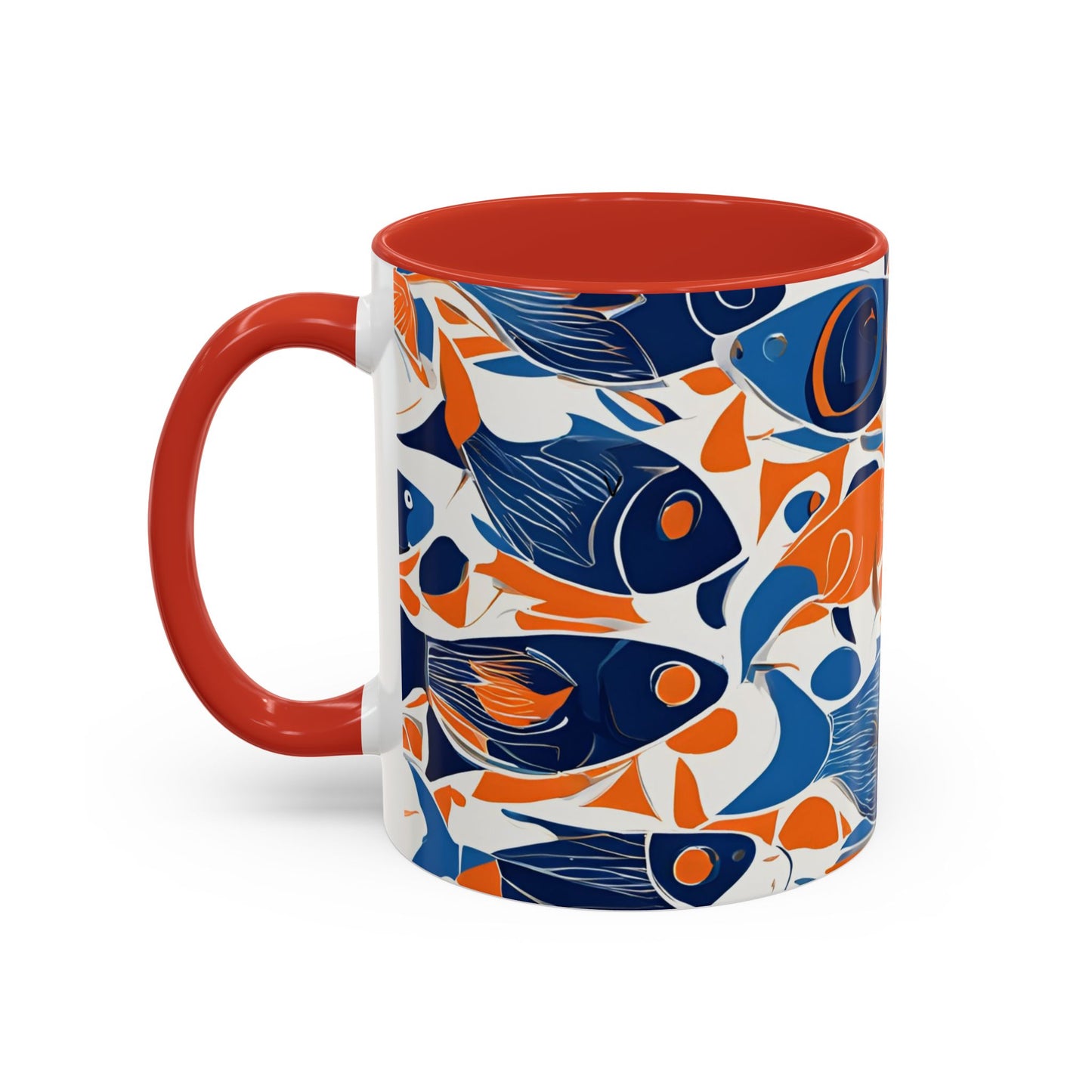 Orange Fish 06 Accent Coffee Mug (11oz)