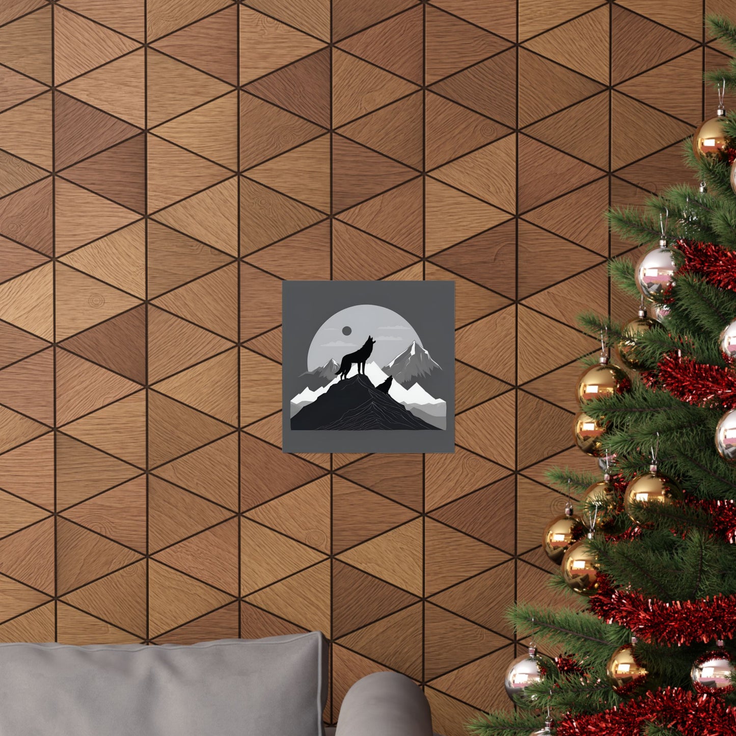 Lone Collection Wolf 6 Matte Square Posters