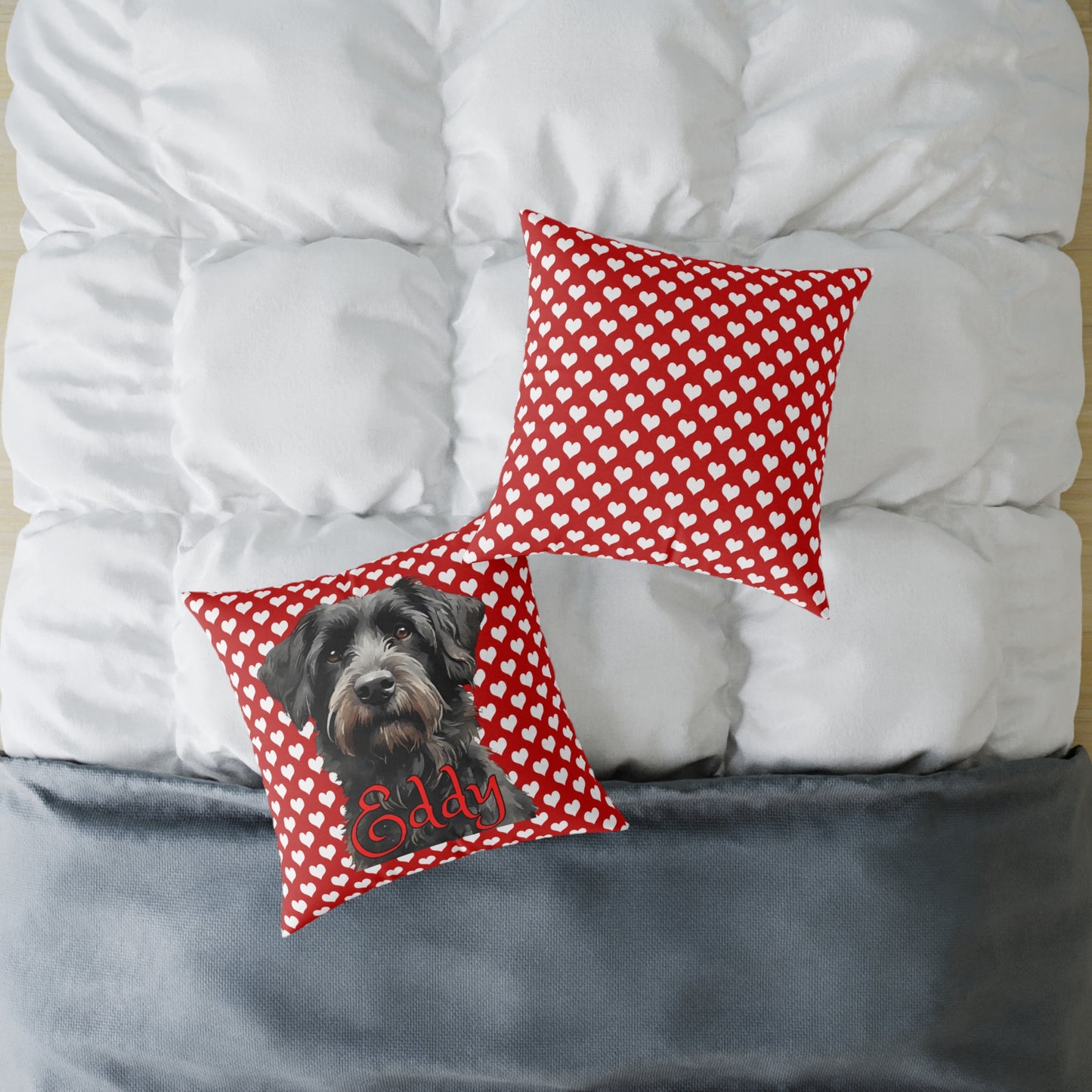 Personalized Valentine Pet Eddy Poly Cushion/Pillow 5 sizes
