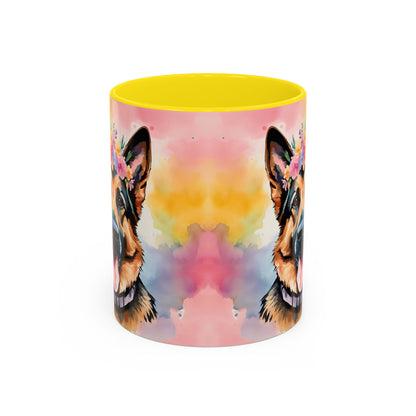 German Shepherd 01 Accent Coffee Mug - Dog Lover Gift