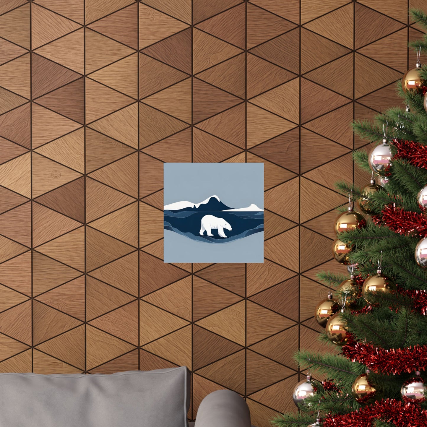 Lone Collection Polar Bear 6 Matte Square Posters