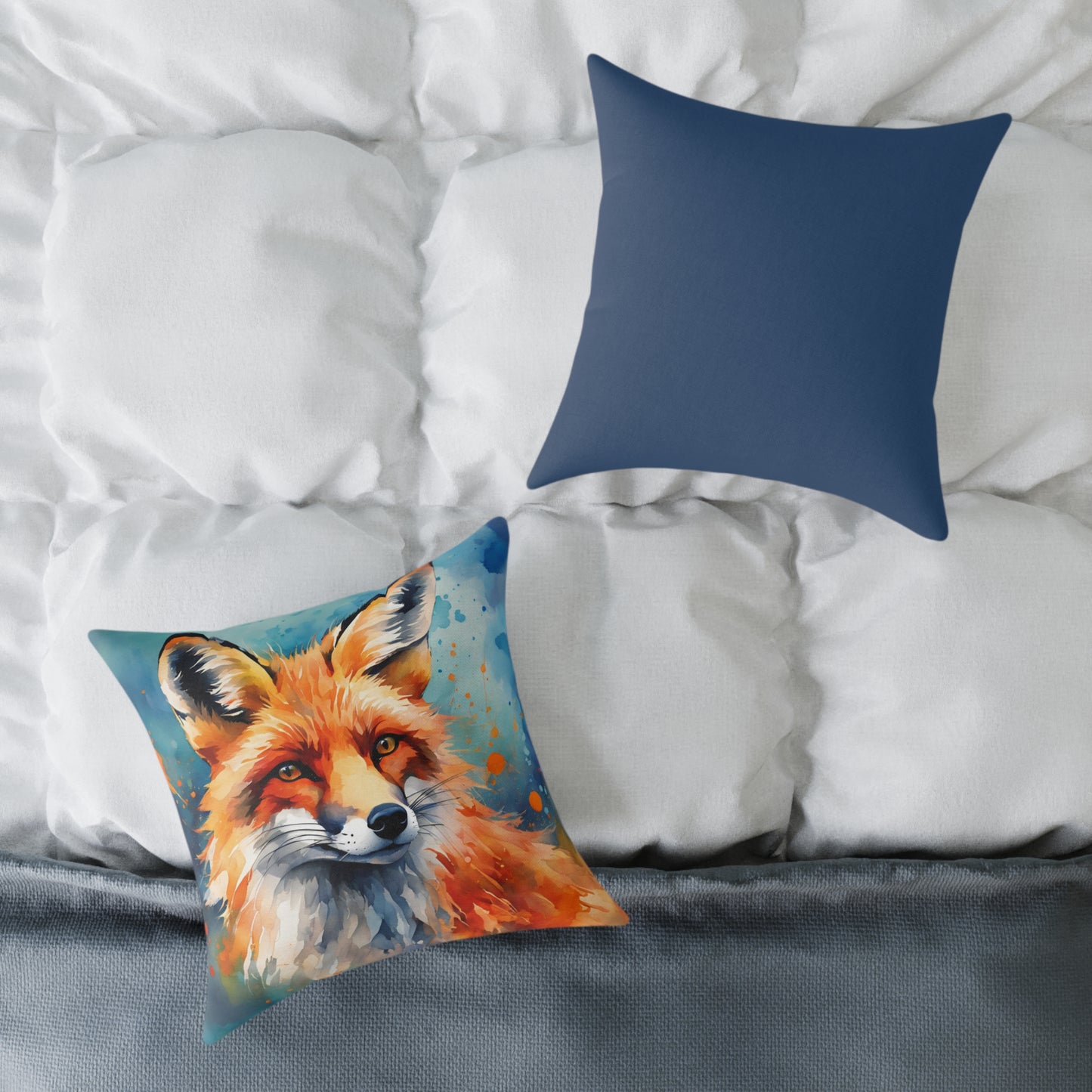 Fox 04 Poly Pillow - Natures Beauty Design