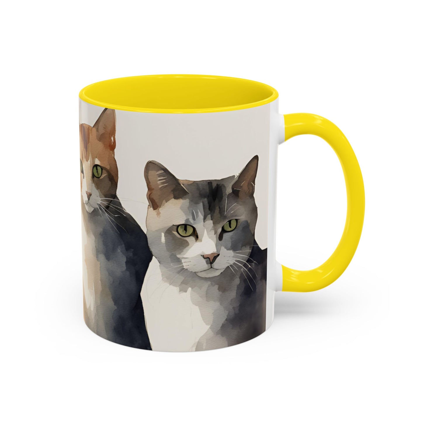 Kitties in a Row 2 Accent Mug 11oz