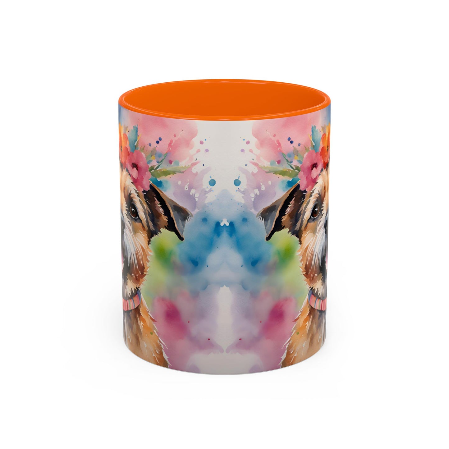 Border Terrier 04 Accent Coffee Mug - Dog Lover Gift