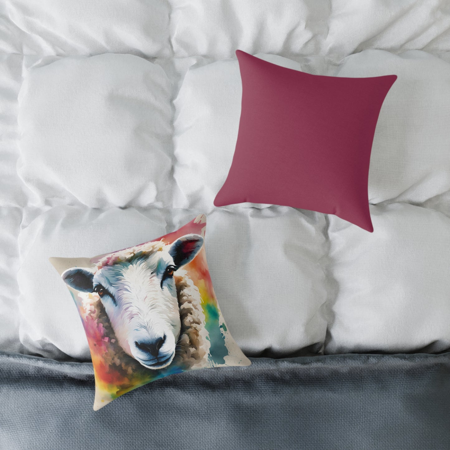 Sheep 02 Poly Pillow - Natures Beauty Design