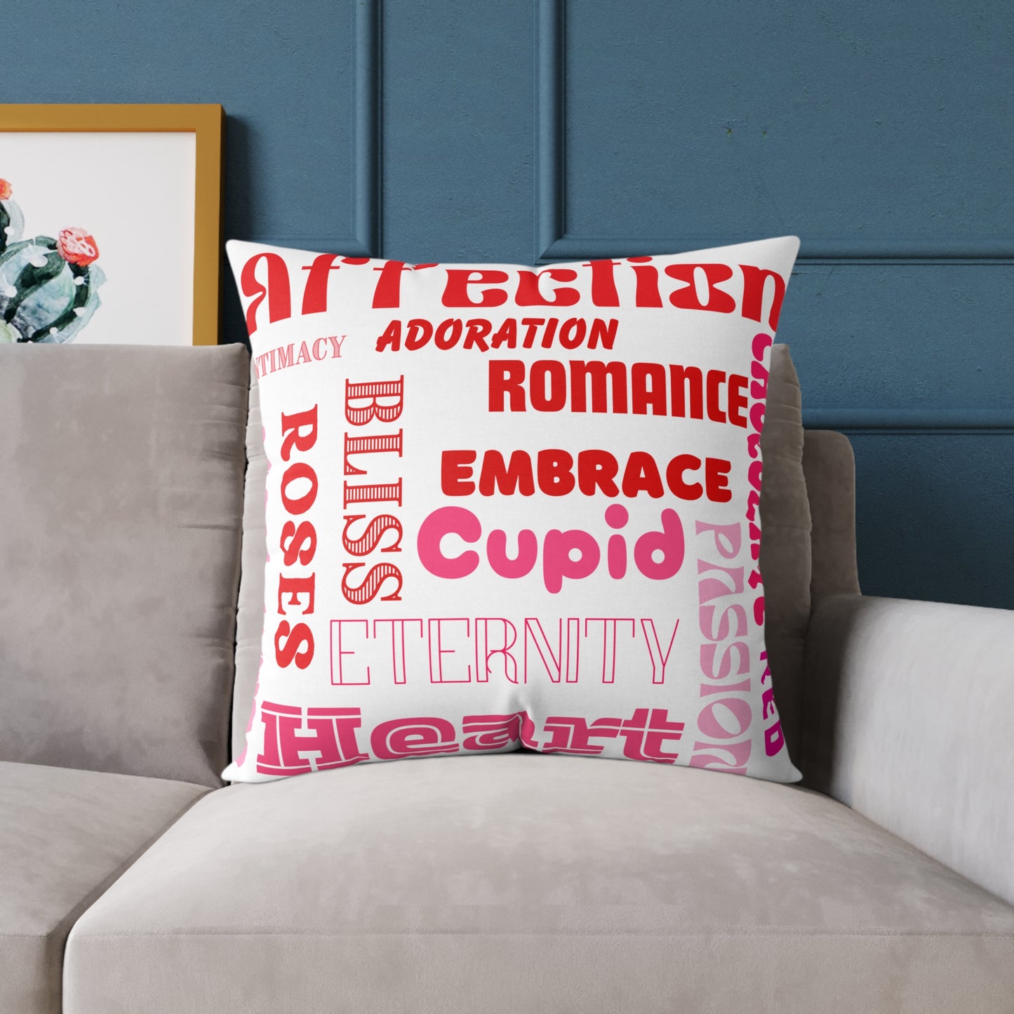 Bliss Words Poly Pillow