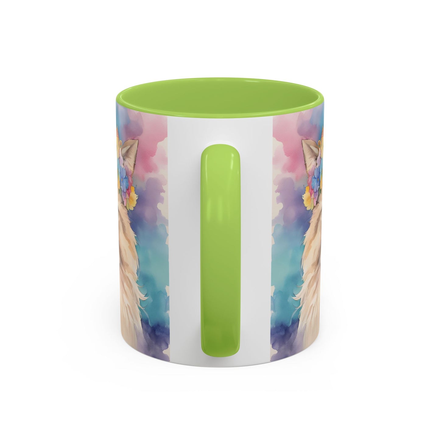 Floral Siamese Cat 02 Accent Coffee Mug - 11oz Perfect for Cat Lovers & Gifts