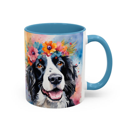 Springer Spaniel 02 Accent Coffee Mug - Dog Lover Gift