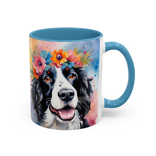 Springer Spaniel 02 Accent Coffee Mug - Dog Lover Gift