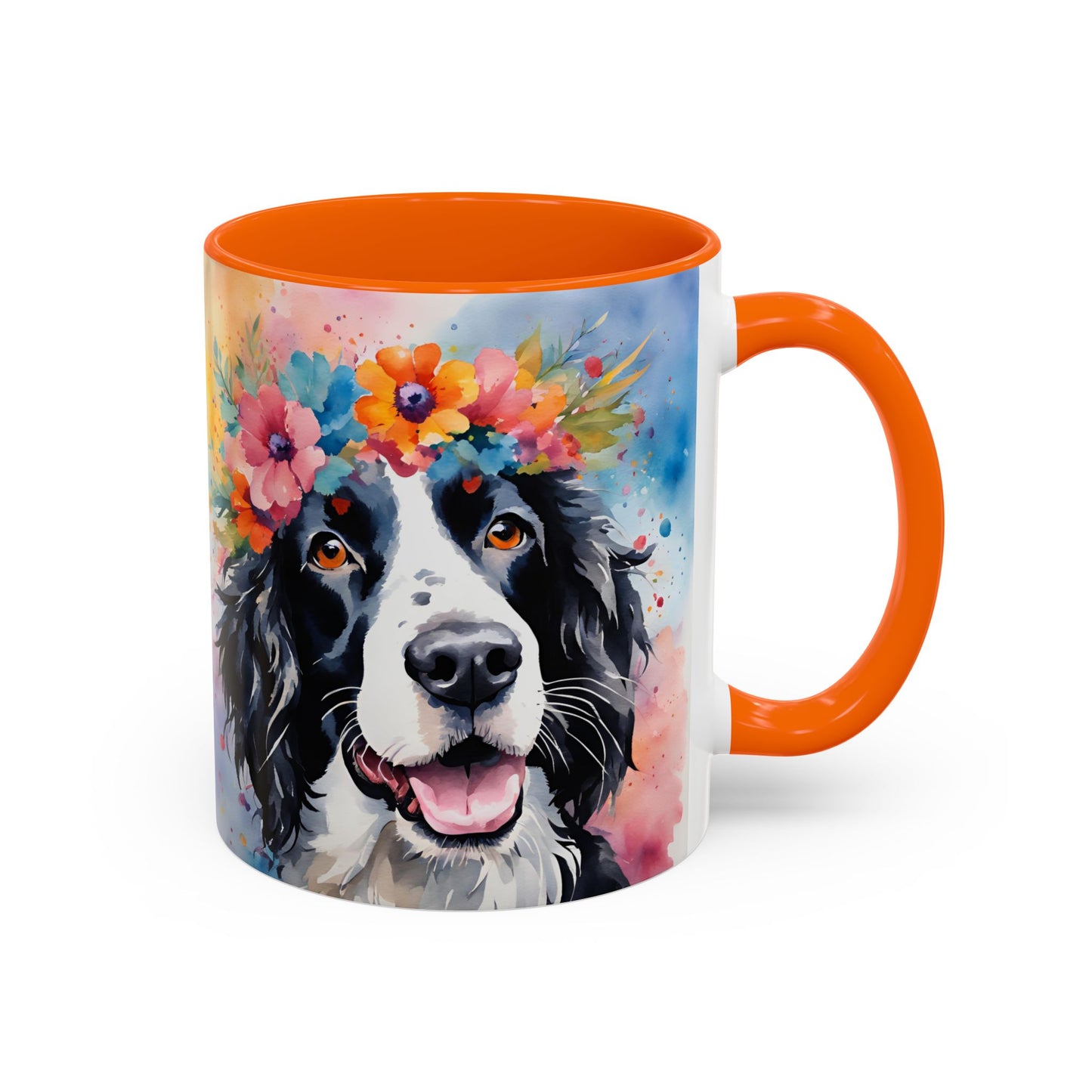 Springer Spaniel 02 Accent Coffee Mug - Dog Lover Gift