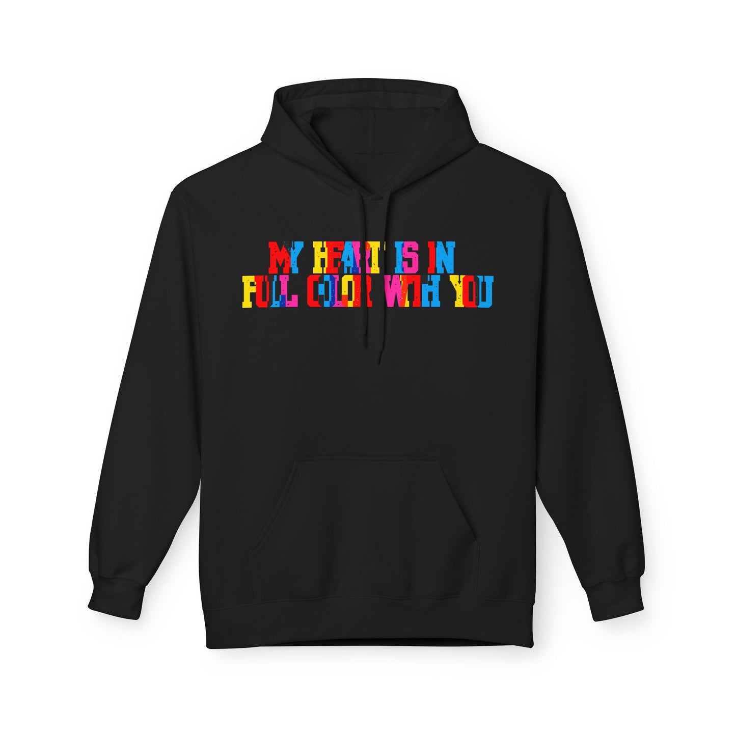 My Heart Is In Full Color With You Unisex Valentines Hoodie