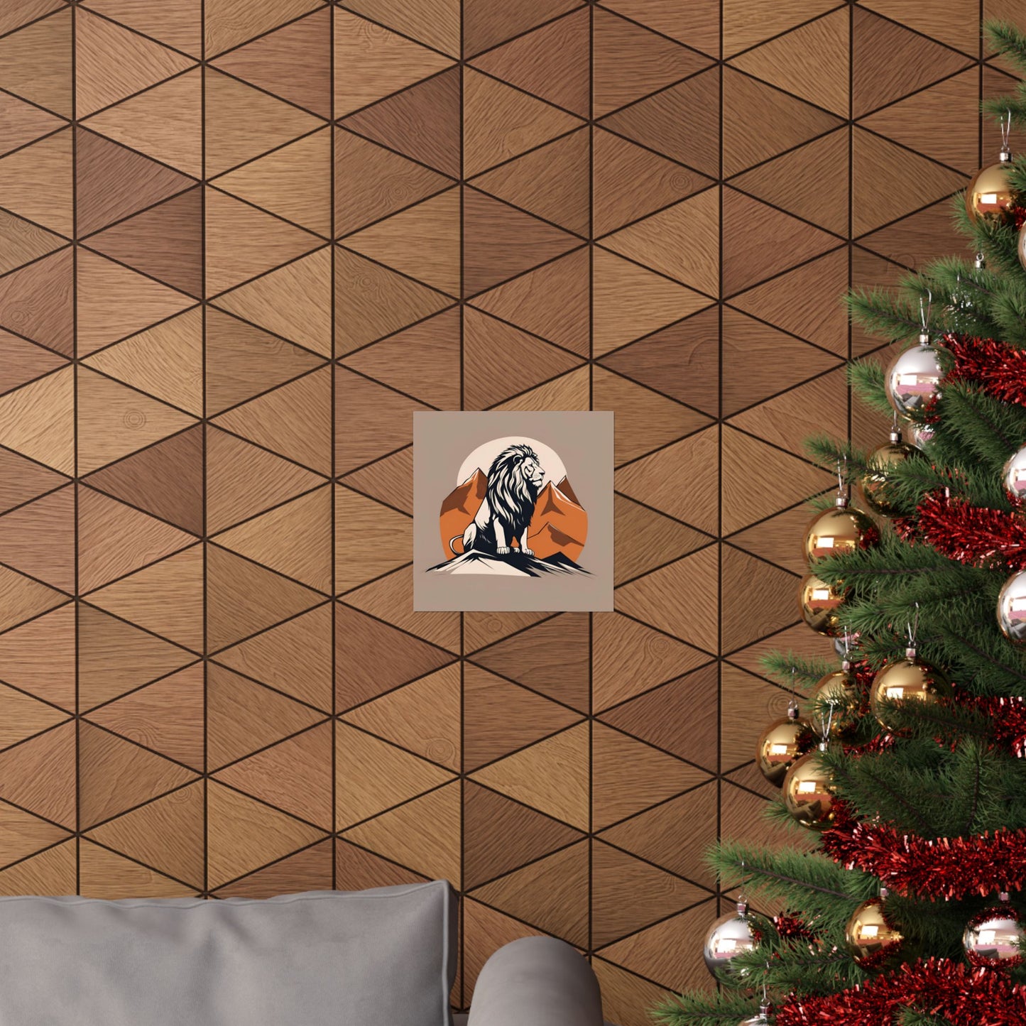 Lone Collection Lion 7 Matte Square Posters