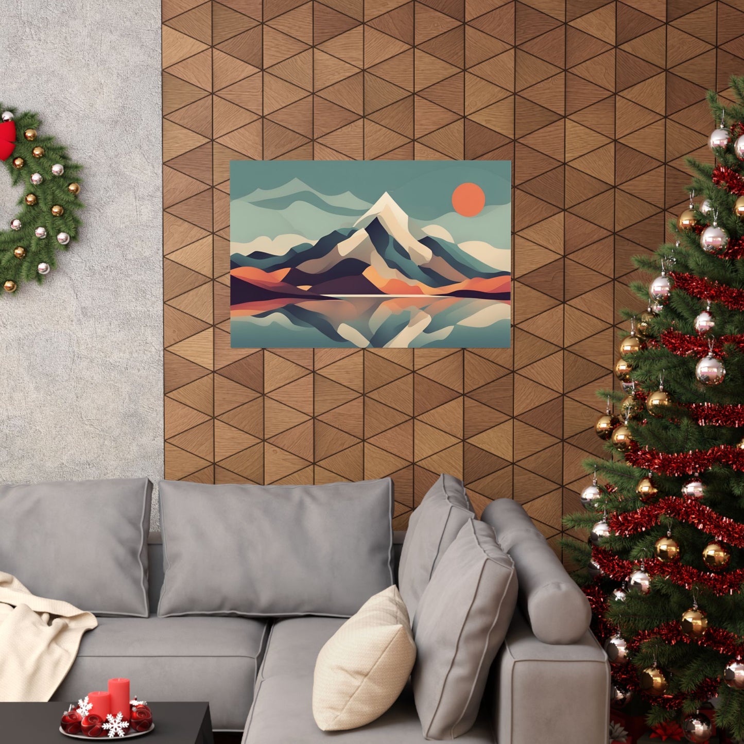 Retro mountains 4 Matte Horizontal Posters