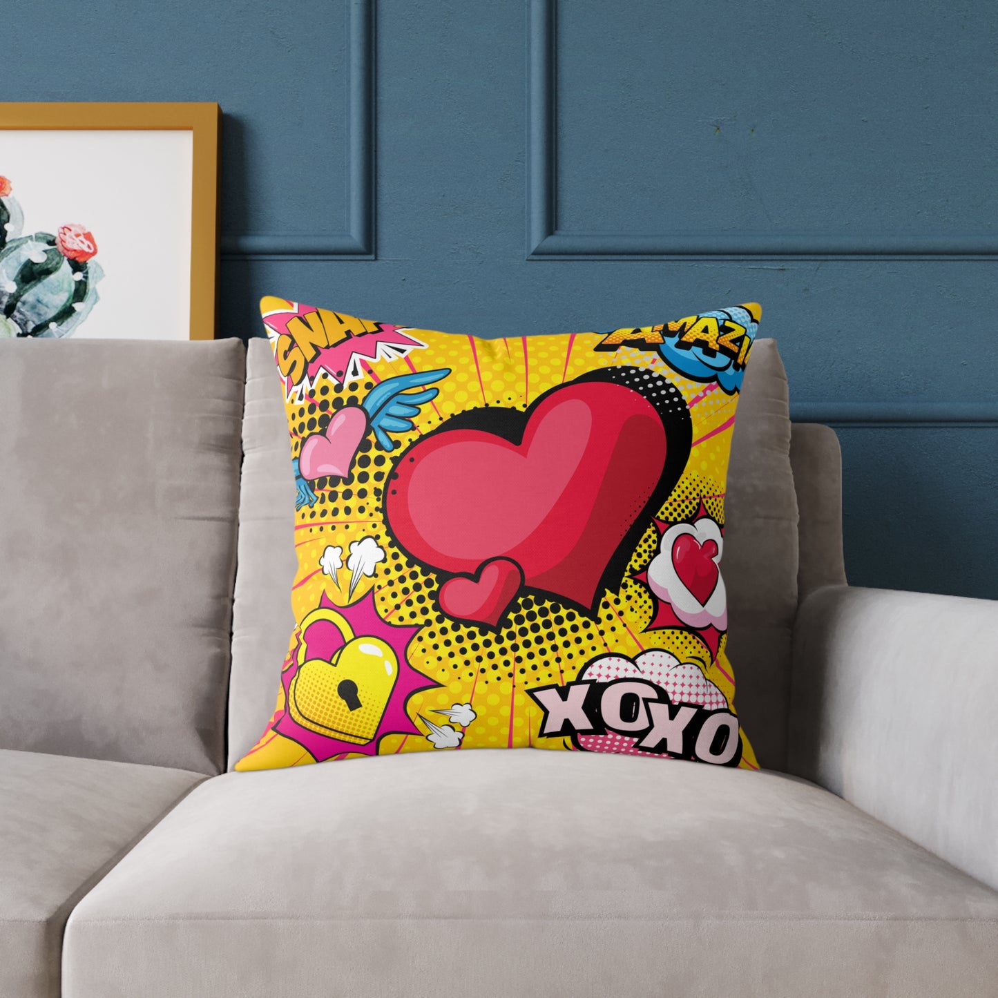 Snap! Pop Art Poly Pillow