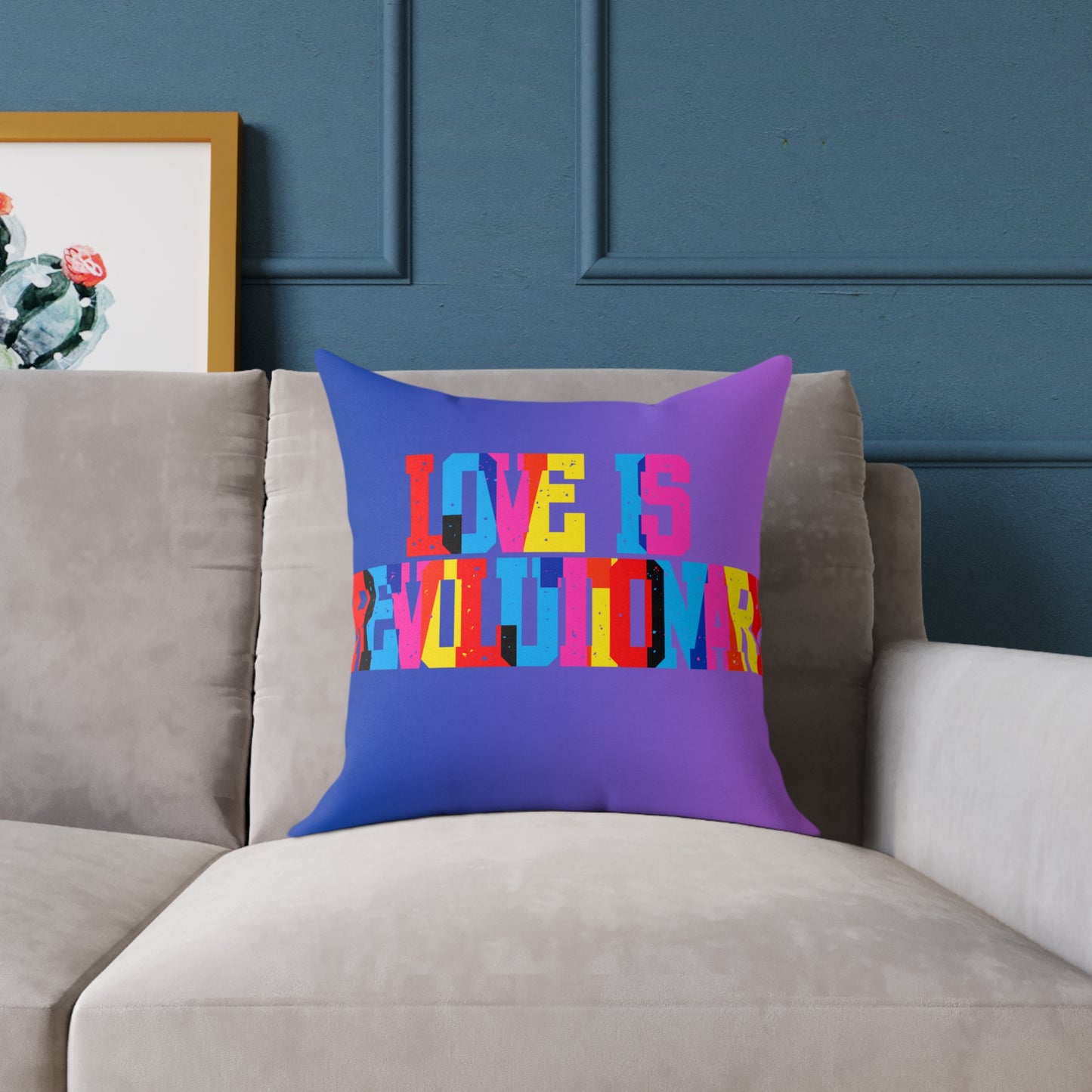 Love Is Revolutionary Poly Pillow