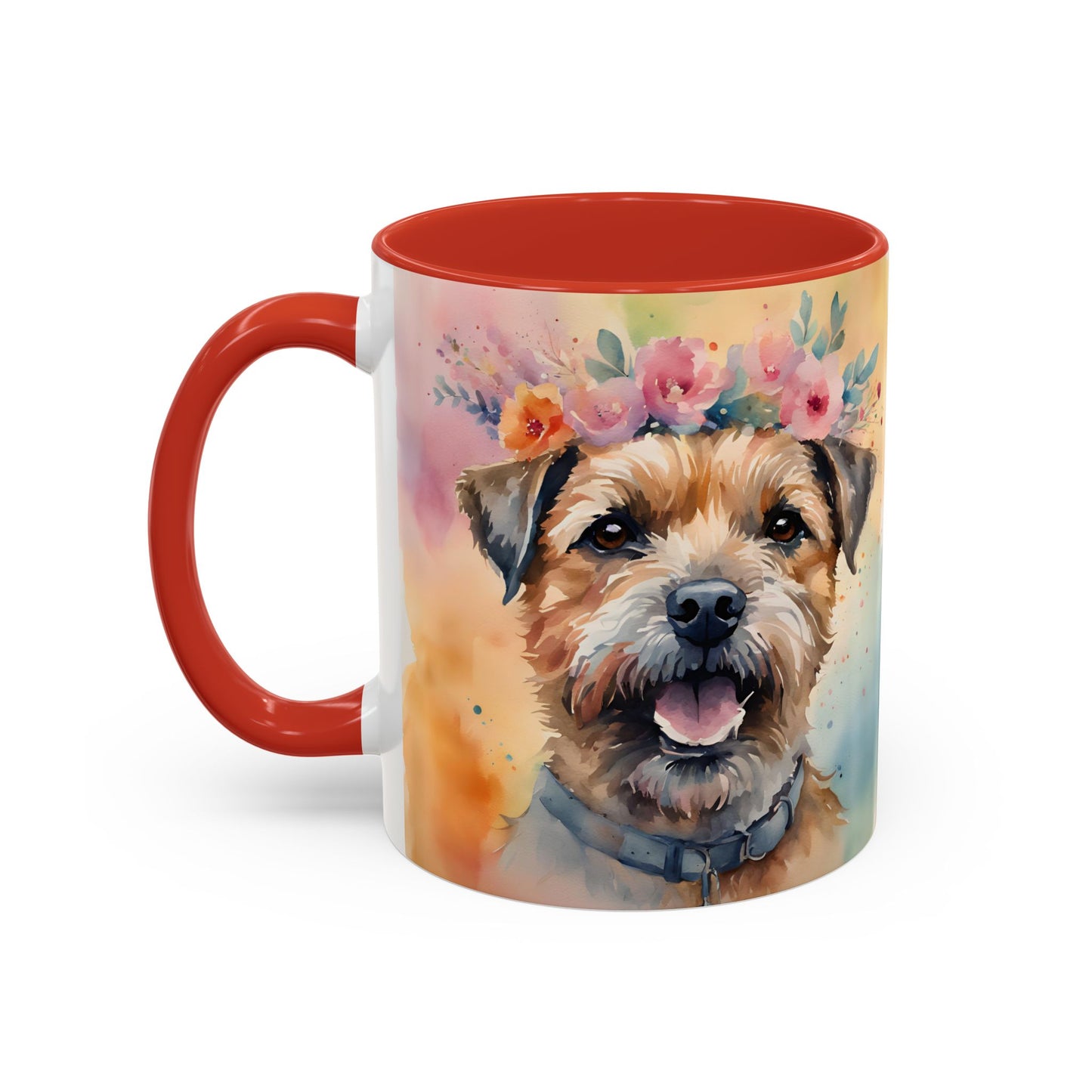 Border Terrier 01 Accent Coffee Mug - Dog Lover Gift