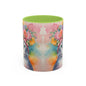 Floral Rag Doll Cat 02 Accent Coffee Mug - 11oz Perfect for Cat Lovers & Gifts