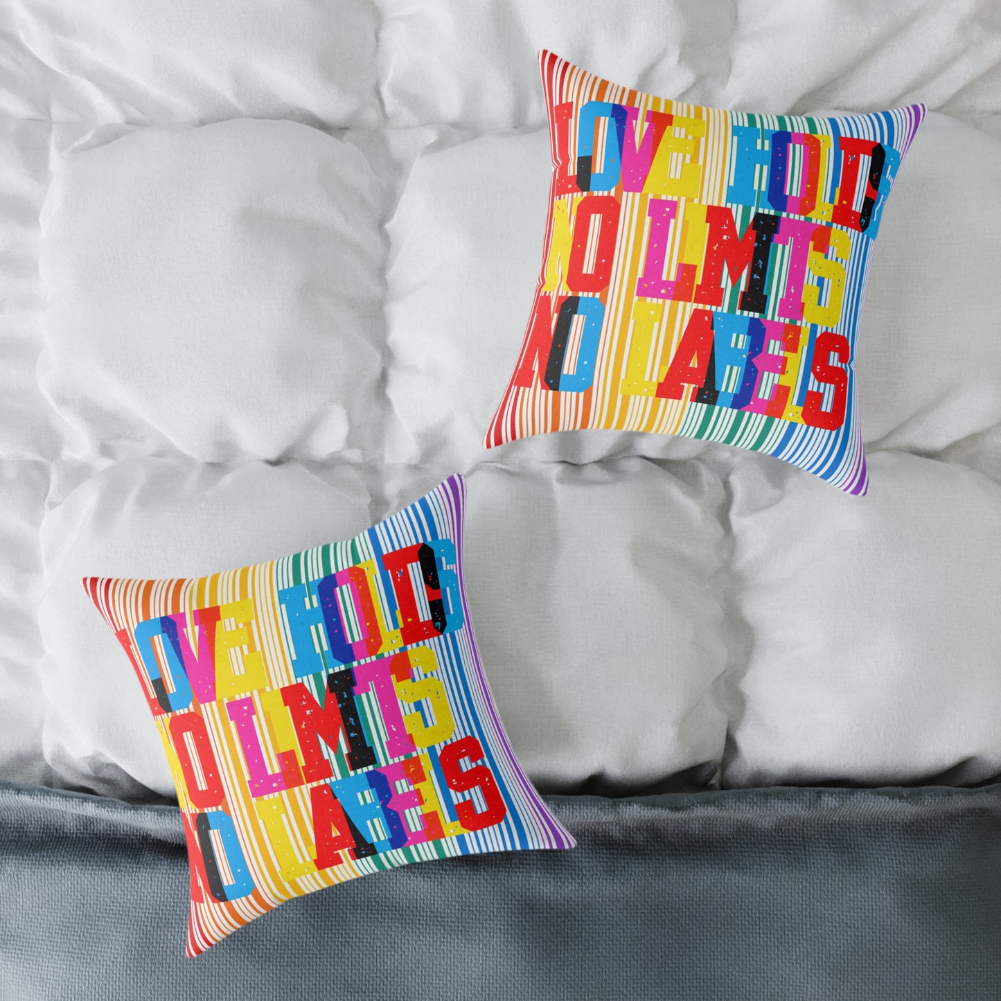 Love Holds No Limits No Labels Poly Pillow