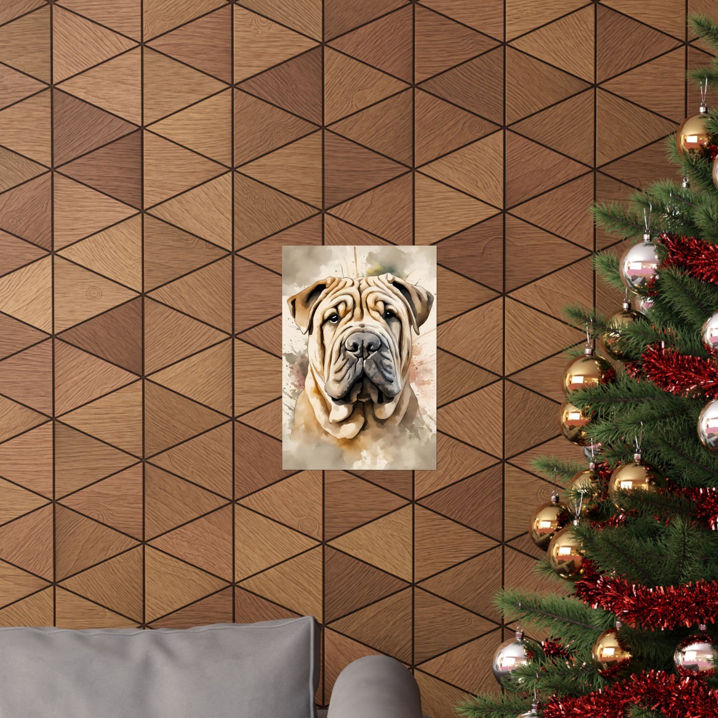 Dogs Shar Pei 01 Matte Vertical Poster
