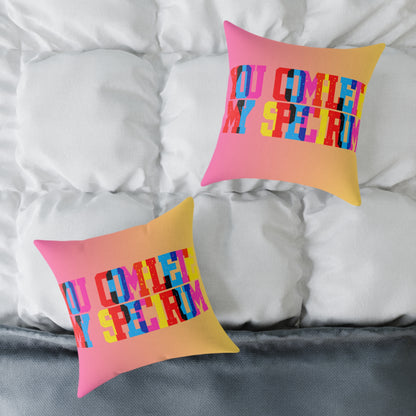 You Complete My Spectrum Poly Pillow