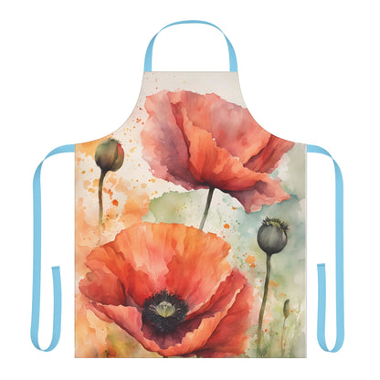 Poppies 01 Apron 5-Color Straps