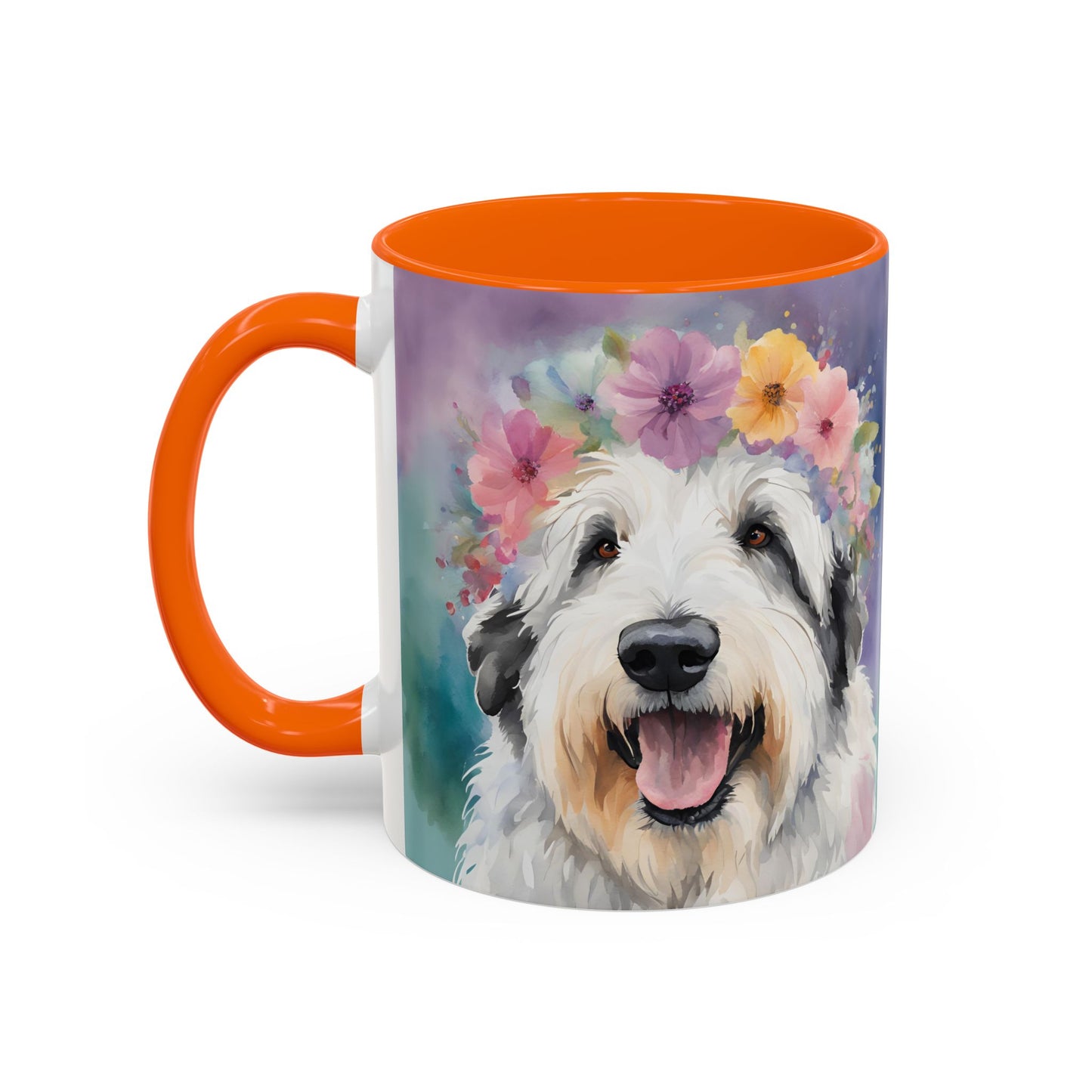 Bearded Collie 04 Accent Coffee Mug - Dog Lover Gift