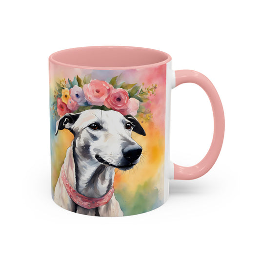 Greyhound 02 Accent Coffee Mug - Dog Lover Gift