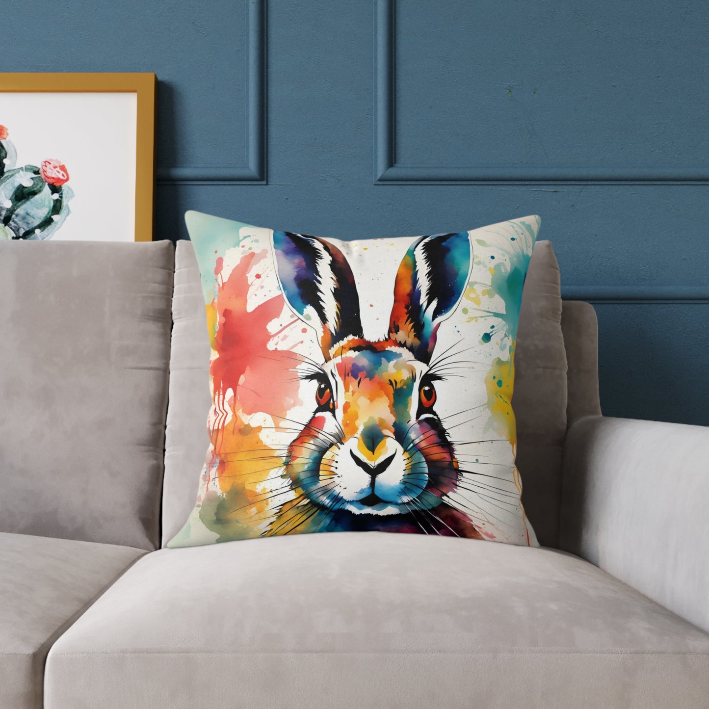 Hare 01 Poly Pillow - Natures Beauty Design