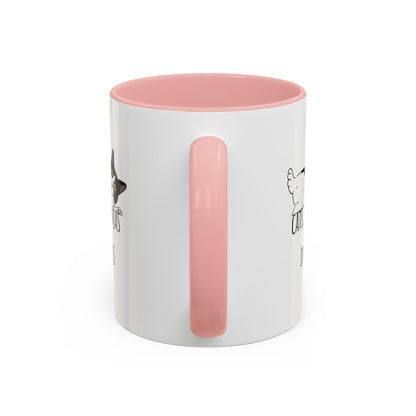 Cats Tiny Ninjas Accent Coffee Mug (11oz)