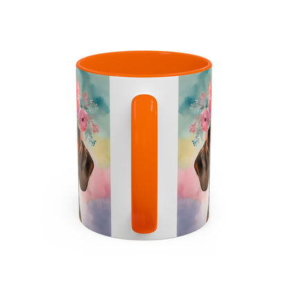 Dachshund 03 Accent Coffee Mug - Dog Lover Gift