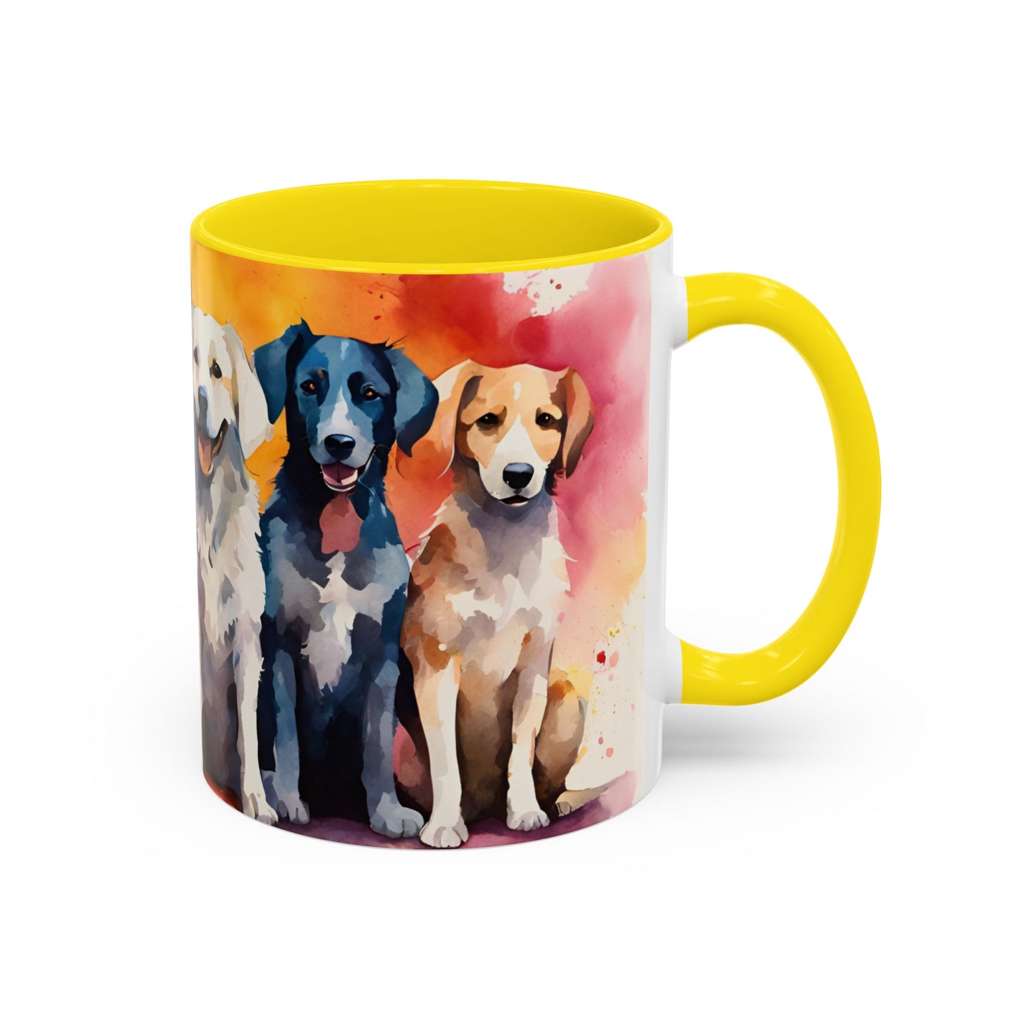 Multicoloured Doggies 7 Accent Mug 11oz
