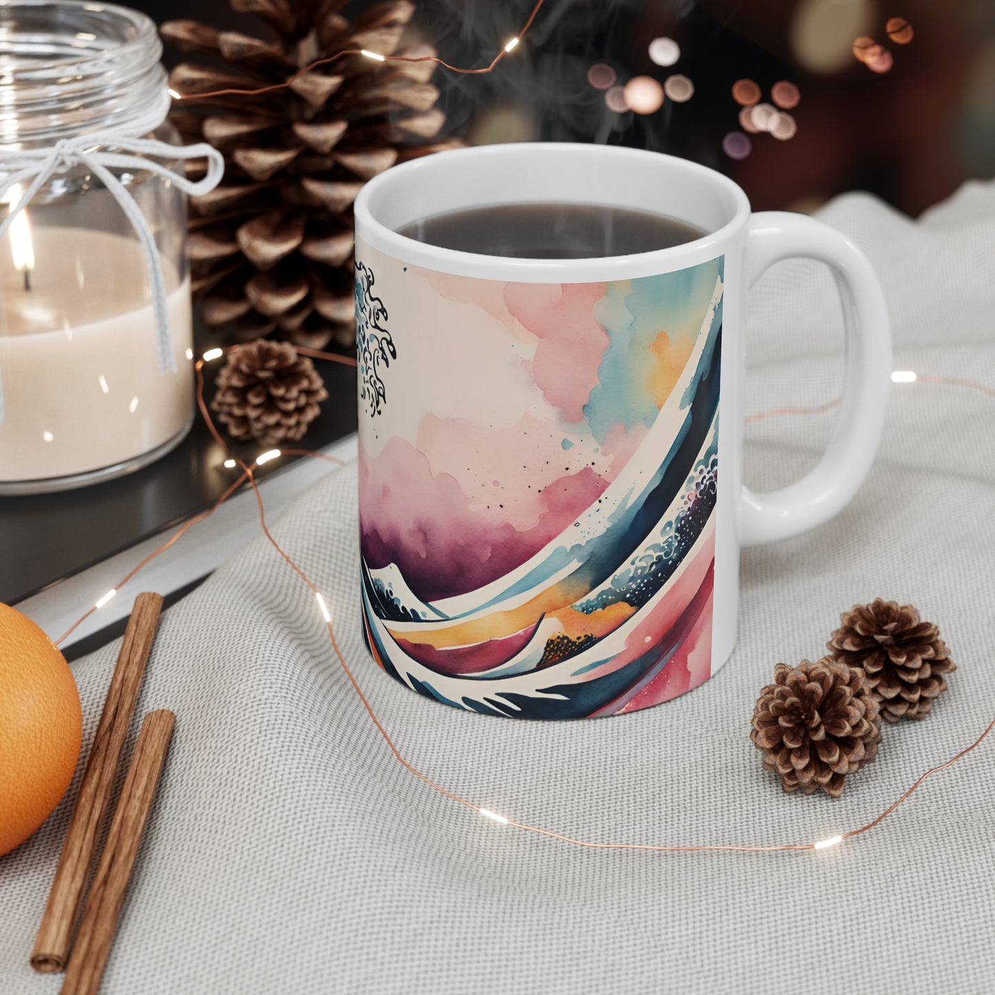 Japanese Waves 05 Mug - Nature's Beauty Collection