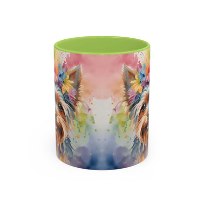 Yorkshire Terrier 03 Accent Coffee Mug - Dog Lover Gift