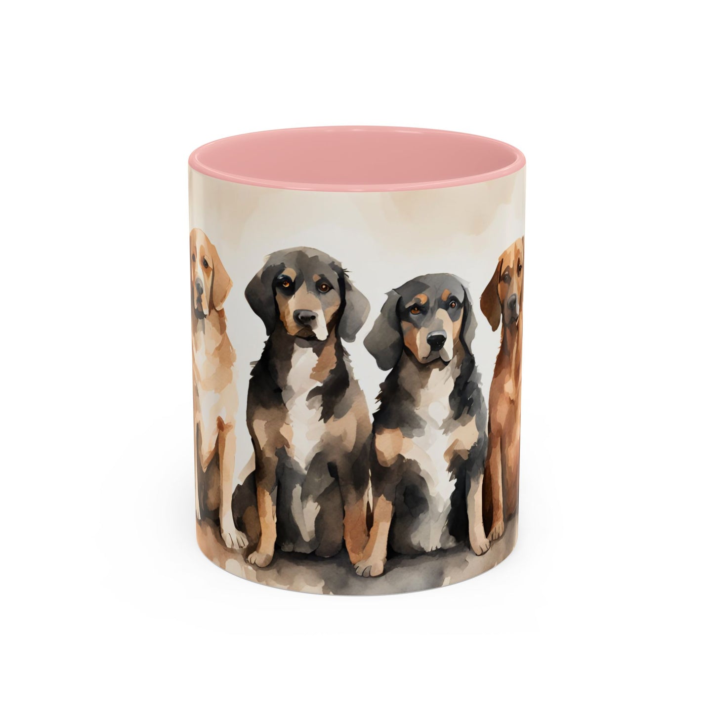 Doggies in a Row 2 Accent Mug 11oz